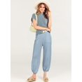 thumbnail image 3 of Trajes de dos piezas para mujer Conjuntos de suéteres Jersey de punto Tops y pantalones de cintura alta Conjuntos de chándal LoungeSkyLarge esquí esquí Gafas de esquí, 3 of 5