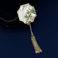 thumbnail image 3 of Tnobhg Retro Plum Orchid Bamboo Chrysanthemum Pattern Brooch Women Faux Pearls Decor Exquisite Tassel Palace Style Pin Clothes Accessories, 3 of 8