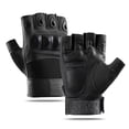 thumbnail image 3 of Guantes tácticos de medio dedo para aficionados militares, de fuerzas especiales, para entrenamiento, fitness, antideslizantes, para ciclismo, deportes, transpirables, resistentes al, 3 of 4