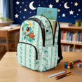 thumbnail image 3 of DISNIMO 17" School Backpacks for Kids Teen Girls Sea Turtle Paw Print Lightweight Durable Bookbag with Multiple Pockets, Back to School Supplies, 3 of 7
