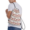 thumbnail image 4 of Yiaed Rose Flowers Print Drawstring Bags Drawstring Backpack Bulk String Back Pack Gym Sport Bag-Small, 4 of 5