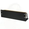 thumbnail image 5 of Toothbrush Holder Wall Mounted Set Black Gold Tone 10.24''x2.95''x2.95'' with Toothpaste Squeezer, 5 of 7