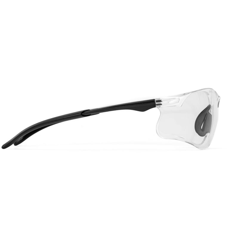 Hyper Tough Safety Glasses Clear Poly-Carbonate Lens UV400