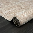 thumbnail image 5 of LR Home Mia 4' X 6' Beige/Ivory Abstract Striped Premium Ultra-Soft Indoor Area Rug, 5 of 9