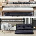 thumbnail image 6 of ZPL Lazy Sofa Bed with 2 Pillows, Folding Floor Chaise Lounge Sofa Chair Loveseat Recliner with Adjustable Position or Reading Living Room Bedroom, 6 of 10