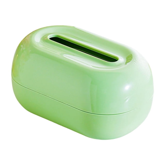Funda para caja de pañuelos, porta pañuelos de escritorio, regalos decorativos, servilletero, papel higiénico Verde