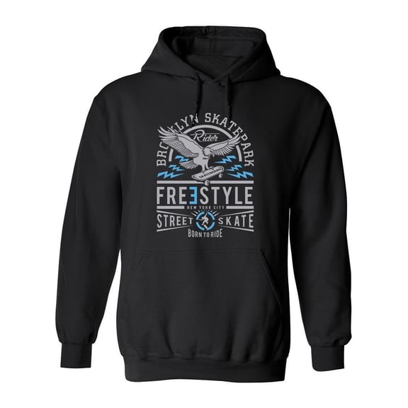 Freestyle Street Skate Rider Hoodie Men -Image by Shutterstock, Male Small