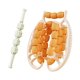 thumbnail image 3 of 29 ruedas Rodillos musculares Rodillo de pierna portátil de 360 ​​grados masajeador de piernas para del cuello golfista de codo en el muslo naranja, 3 of 8