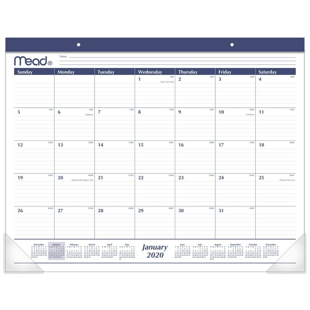 Mead Monthly Desk Pad Calendar