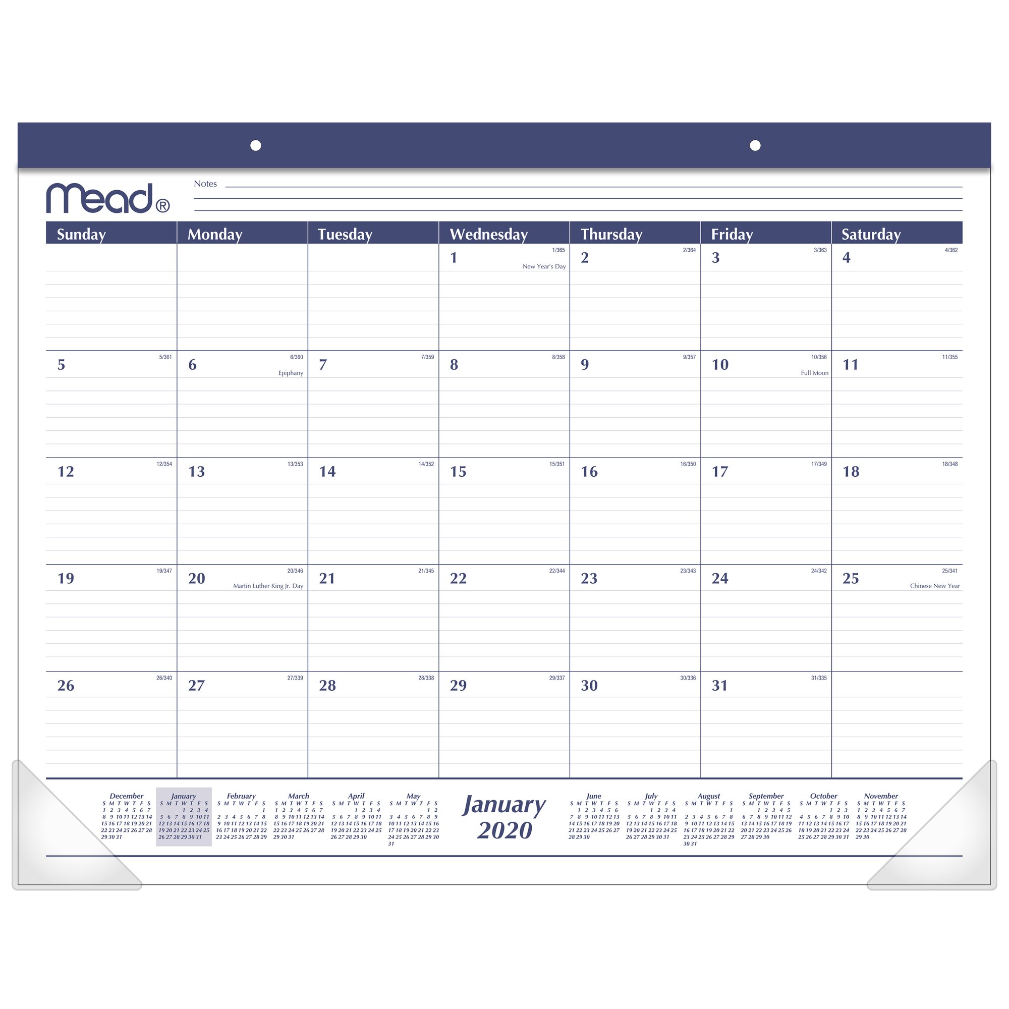 Mead Monthly Desk Pad Calendar - - Walmart.com - Walmart.com