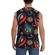 thumbnail image 4 of Balery Paisley1 Camisetas sin mangas para hombre, absorbe la humedad y protege contra el mal olor.-Small, 4 of 7