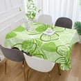 thumbnail image 6 of Coolnut Patrick's Day Clover Fabric Square Tablecloth - Waterproof and Wrinkle-Resistant Table Cloth 60x60 Inch Table Cover for Indoor & Outdoor Dining House Decor, 6 of 7