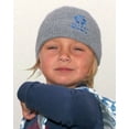 thumbnail image 2 of Surfer Baby Logo Grey Knit Beanie Hat w/Soft Fleece Lining for Infants and Toddlers (Toddler, Blue), 2 of 2