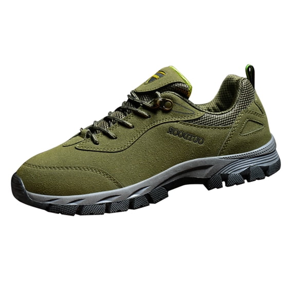 NOKIO Men's Mountaineering Sneakers Wate𝗋proof Anti-S𝗅ip Running Shoes Comfortable Wide Width Hiking Shoes Comfortable Cushion Sport Shoes Lightweight Outdoor Athlet𝗂c Shoes for Back to College