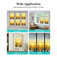 thumbnail image 6 of Window Privacy Film Yellow Sunflowers Stained Glass Window Film Decorative Sun Block Window Cover Farmhouse Botanical Floral Sunset Window Clings Static Adhesive Sticker for Bathroom 29.5"x78.7", 6 of 7