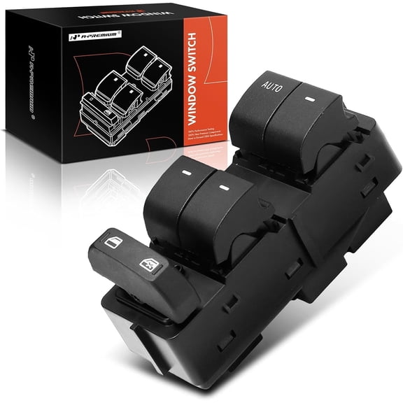 A-Premium Master Power Window Switch Compatible with Ford F-150 F150 2009-2010, Crew/Extended Cab Pickup Only, with Power Rear Quarter Window, Front Left Driver Side, Replace# 9L3Z14529AD