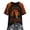Q7-Ginger, variant on Women's Halloween Print T-Shirt Raglan Short Sleeve V-Neck Shirt Witch Graphic Tshirts Comfort Funny Spooky Season Vintage Tops