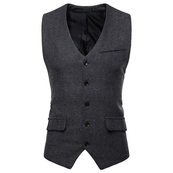 AOOCHASLIY 2023 Men Fall Coat Men's Winter Formal Bussiness Tuxedo Suit Waistcoat Vest Jacket Coat