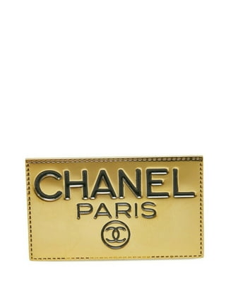Chanel Chanel ribbon denim blue ladies brooch