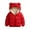 Red, variant on Infant Toddler Baby Boy Girl Hooded Coat Cute Ear Long Sleeve Zipper Jacket Winter Warm Outerwear Tops Red 12-18 Months