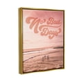 thumbnail image 4 of Stupell Industries No Bad Days Retro Beach Nature Painting Gold Floater Framed Art Print Wall Art, 17 x 21, 4 of 10