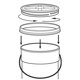 thumbnail image 4 of 5 Gallon White Gamma Seal Lids -12 Pack, 4 of 5