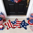thumbnail image 5 of American Flag Door Mat Rug – Soft Faux Plush Indoor Outdoor Entryway Carpet, Independence Day Patriotic Decor for Bathroom, Kitchen, Coffee Table, Front Door, 27.5" x 17.7", 5 of 6