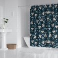 thumbnail image 2 of Pioneer Flower Floral Print Pattern Shower Curtain 72"x84" ,Bathroom Decorative Shower Curtains Set with 12 Hooks,Modern Waterproof Washable Shower Curtain, 2 of 6