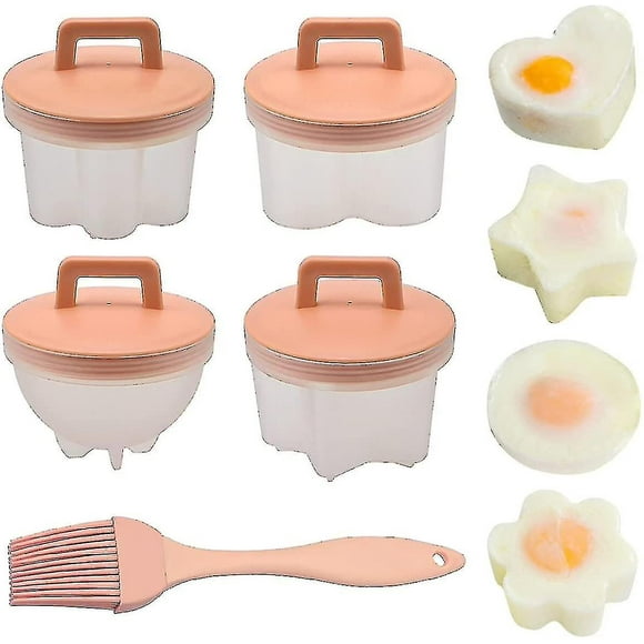 Egg Cooker, Egg Cooker, Egg Cup, Egg Cooker With Oil Brush, 4-piece Steaming Tool, Food-grade Soft Silicone Egg
