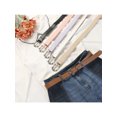 thumbnail image 2 of INSPIRE CHIC Women's Belts Personality Buckle Popular Fashion Versatile Decorative Belt for Dresses Blouse 108x2.8cm/42.5x1.1" Purple, 2 of 6