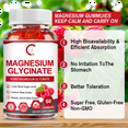 thumbnail image 5 of GPGP Magnesium Glycinate Gummies 400mg - Magnesium Potassium Supplement with Vitamin D, B6, CoQ10 for Relax, Sleep & Heart Health - 60 Raspberry Gummies, 5 of 9