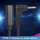 thumbnail image 2 of Kuymtek Adaptador de conector de CC PD USB C hembra a ángulo recto para computadora portátil (2,5x0,7 mm) Kuymtek Componentes de la computadora, 2 of 8