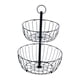 thumbnail image 1 of cesta de frutas,Soporte de cesta de fruta de metal de 2 niveles para encimera,Portafrutas Cuenco extraíble Bandeja desmontable,Cesta de alambre para frutas y verduras de 2 capas,Organizador de, 1 of 8