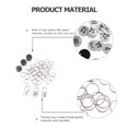 thumbnail image 3 of CIMAXIC 50pcs Plastic Round Numbered Tags Key Tags ID Tags with Key Rings for Hotel,1.18"X1.18"X0.04", 3 of 4