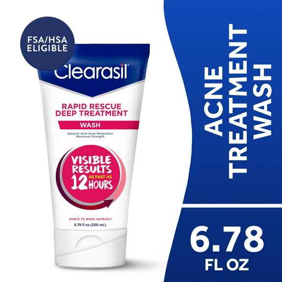 Clearasil Rapid Rescue Deep Treatment Wash, Normal to Oily Skin, 6.78 fl oz