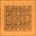 thumbnail image 1 of Ahgly Company Indoor Square Oriental Orange Industrial Area Rugs, 3' Square, 1 of 4