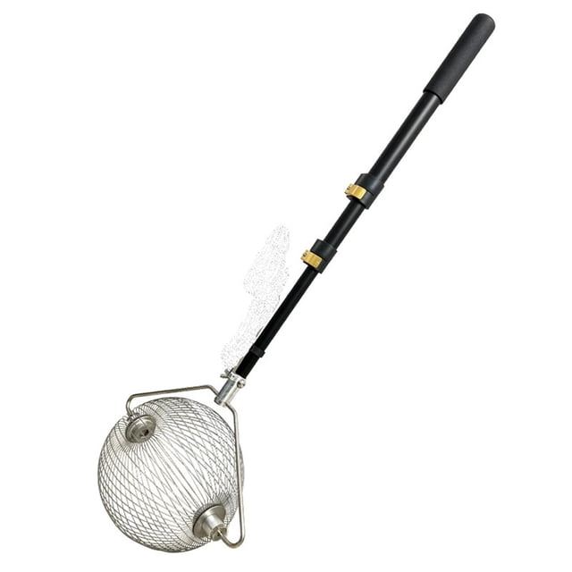 QualitChoice Ramasseur de Balles Télescopique Portable en Acier avec Manche Réglable pour Tennis Extérieur