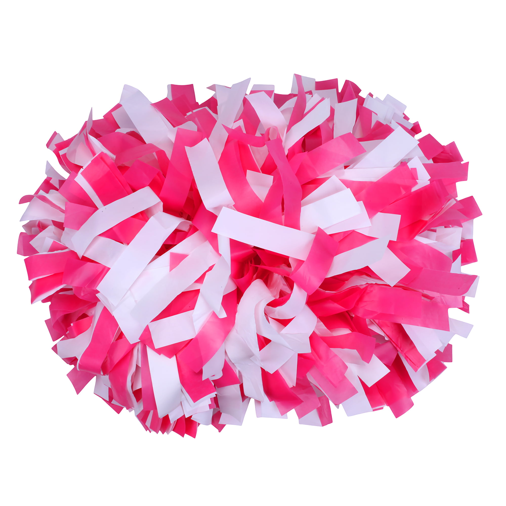 TEMKIN Pink Pom Poms 12pcs Cheerleaders Bouquet Pink Pom Poms Cheering Tool  Metallic Pom Poms Cheerleading Poms Clothing Pompom Decorate Props Pink