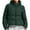 Green, variant on qucoqpe Womens Winter Cropped Puffer Jacket with Hood Lightweight Adjustable Drawstring Full Zip Quilted Coat Casual Parka