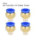 thumbnail image 3 of 4Pcs 1/4" G Male Straight Thread 16mm Push In Joint Connector Quick Fitting, 3 of 5
