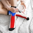 thumbnail image 7 of Men's Pr Puerto Rico-Flag Novelty Athletic Socks Women's Digital Printing Funky Patterned Crew Socks, 7 of 7