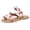 Red, variant on Colorful Crochet Butterfly Flat Flip Flops for Women with Back Strap Bohemian Beach Casual Leather Slip on Dress Sandals 2026 Summer Vacation Multicolour Size 6
