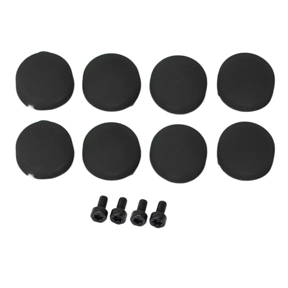 BIMZUC 8‑Pack Silicone Doorbell Button Replacement for Doorbell Pro – Black, 4 Screws, Easy Tool‑Free Install, Durable & Responsive