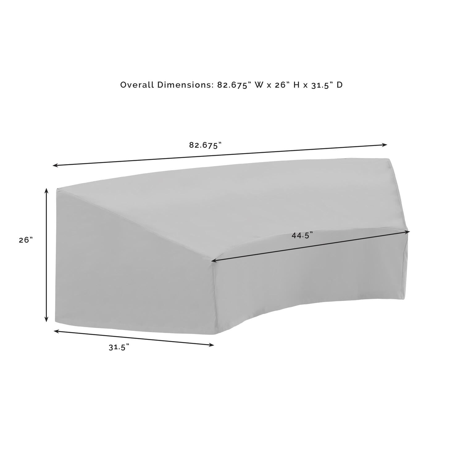 Outdoor Sectional Sofa Cover - Waterproof Patio Furniture Protector - Custom Fitted, Tan