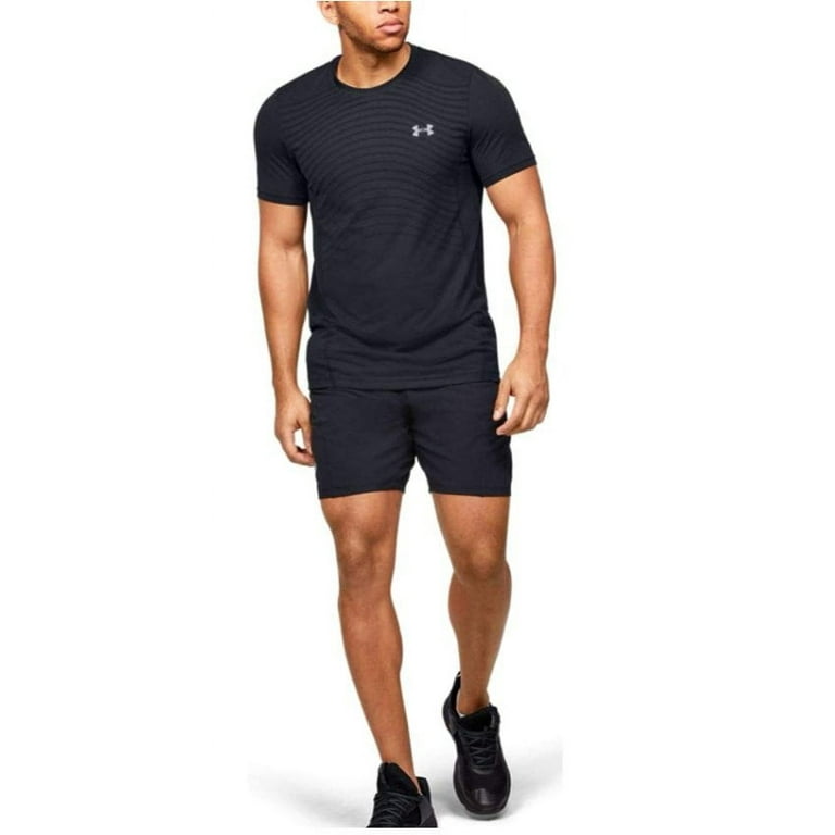 Under Armour Men's Seamless Novelty Short Sleeve T-Shirt, Black, Large 