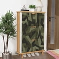 thumbnail image 6 of Shoe Storage Cabinet with 3 Flip Drawers for Geometric camouflage seamless Abstract modern military urban texture Shoe Rack Storage Organizer, 6 of 8
