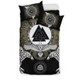 thumbnail image 2 of Juego De Cama Vikingo Raven, Valknut Y Vegvisir Rlt12, 2 of 6