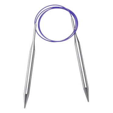 Uxcell Size US 13 (9mm) Knitting Needles Circular Needle 40 Inch(100cm) Round Metal Stainless Steel Needle