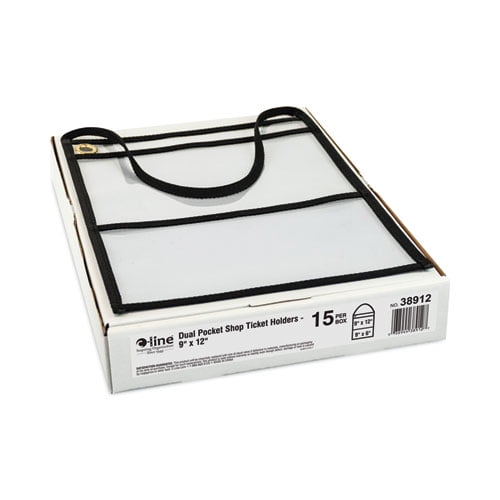 2-Pocket Shop Ticket Holder w/Setrap, Black Stitching, 150-Sheet, 9 x 12, 15/Box 2-Pocket Shop Ticket Holder w/Setrap, Black Stitching, 150-Sheet, 9 x 12, 15/Box