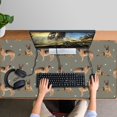 thumbnail image 4 of Long Mouse Pads for Desk,German Shepherd Dog and Footprint Desk Mats on Top Of Desks, Desk Mouse Pad Extra Large with 3mm Non-Slip Base and Stitched Edge for Gaming,Office,Work,Home 47.3"x23.6", 4 of 6